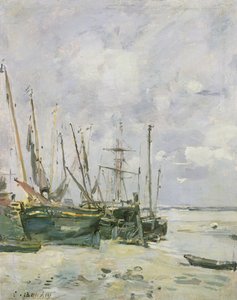 Boten, 1888-95 door Eugene Louis Boudin